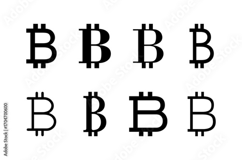 Bitcoin icon logo design. bitcoin sign and symbol. payment symbol. cryptocurrency logo