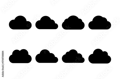 Cloud icon logo design. cloud sign and symbol