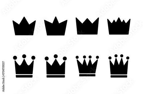 Crown icon logo design. crown sign and symbol
