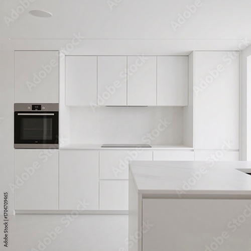 Wallpaper Mural modern kitchen interior with fireplace Torontodigital.ca