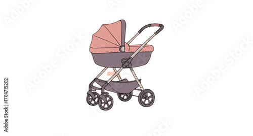 pink baby carriage