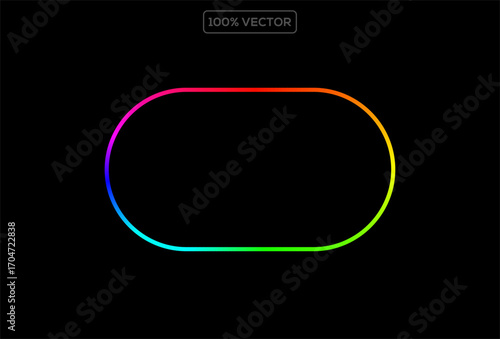 Set of color spectra RGB wheel circles ring vector template design
