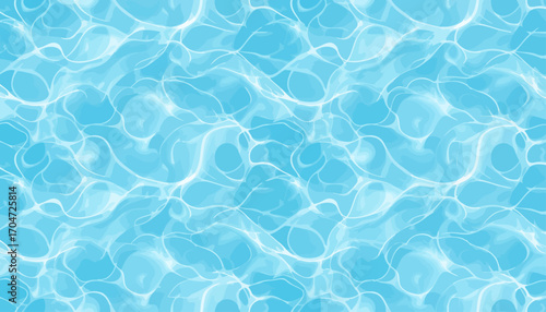 Vector seamless water surface texture illustration for relaxing summer vacation concept