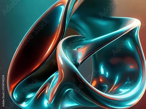 Abstract liquid background with colorful fluid motion and smooth flowing texture for creative design