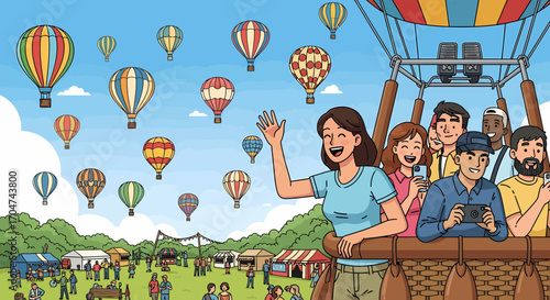 Joyful Balloon Festival Excursion With Festive Hot Air Balloons