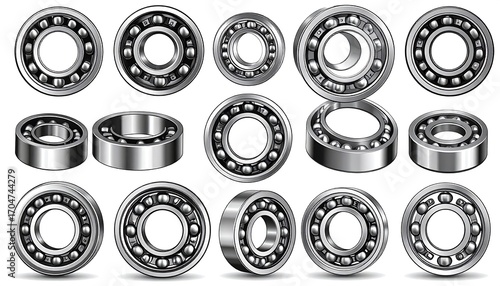 Various ball bearing illustrations