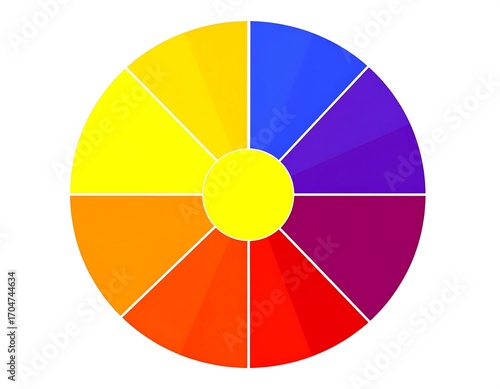Free Download Colorful circular color wheel - GFXLoad