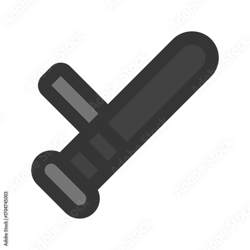 baton stick outline fill icon