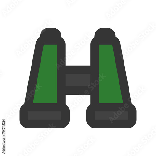 binoculars outline fill icon