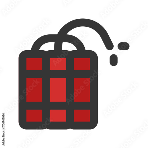 dynamite outline fill icon