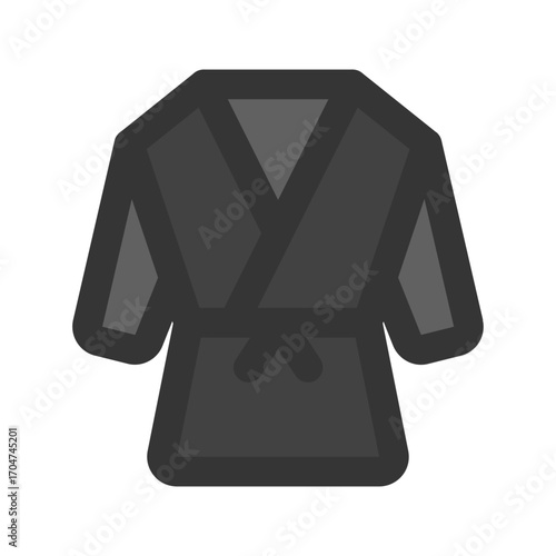 kimono outline fill icon