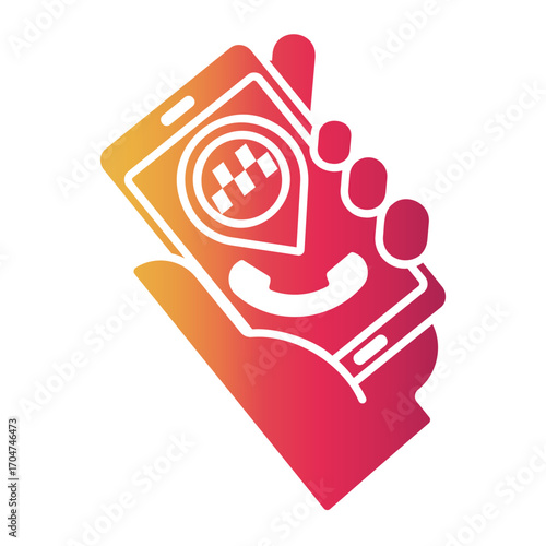 taxi Gradient icon