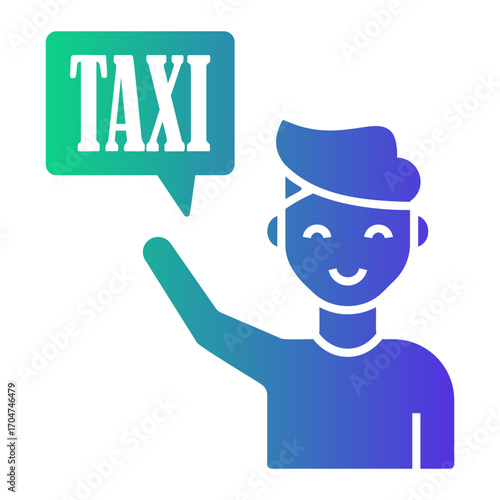 taxi Gradient icon