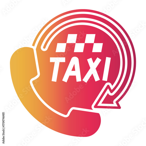 taxi Gradient icon