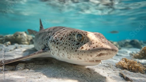 Underwater shark portrait