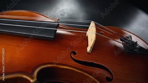 Vintage violin closeup