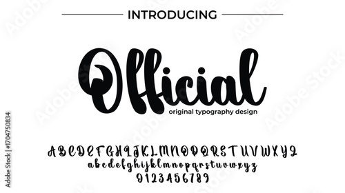 Official - Elegant Script Font for Smooth Handwritten Design and Creative Typography
