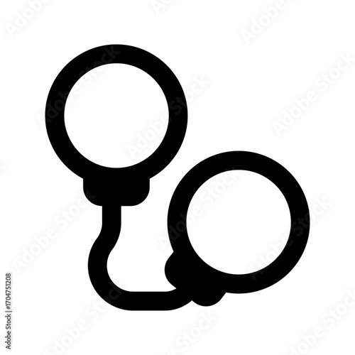 handcuffs glyph icon
