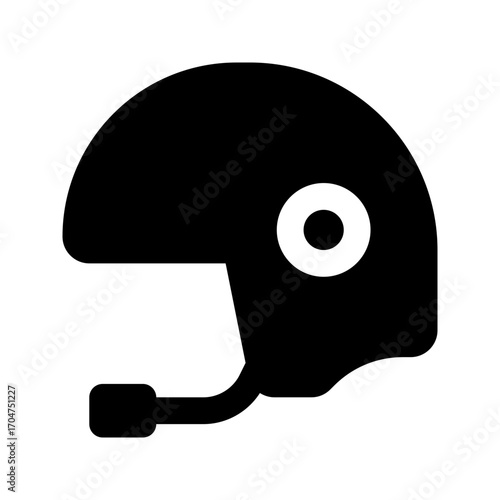 helmet glyph icon