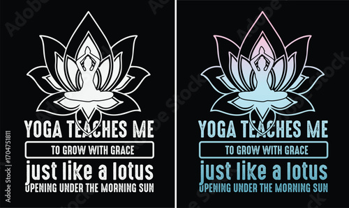 Yoga typography T-Shirt Design.