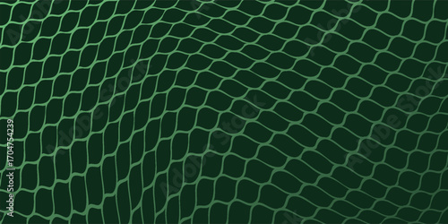 Curved net pattern with black background. Seamless design for sportswear or equipment like soccer goals, volleyball nets, basketball hoops, hockey nets, and athletic gear.