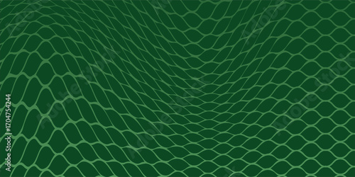 Curved net pattern with black background. Seamless design for sportswear or equipment like soccer goals, volleyball nets, basketball hoops, hockey nets, and athletic gear.