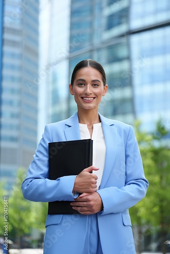 businesswoman with tablet computer