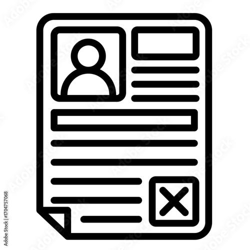 Rejected  Icon Element For Design	