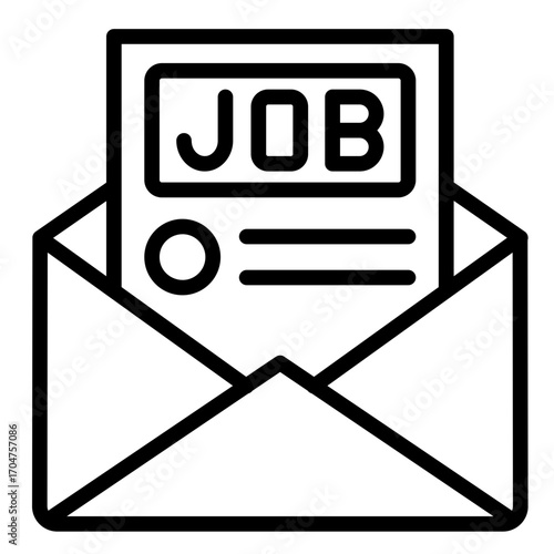 Job Offer  Icon Element For Design	