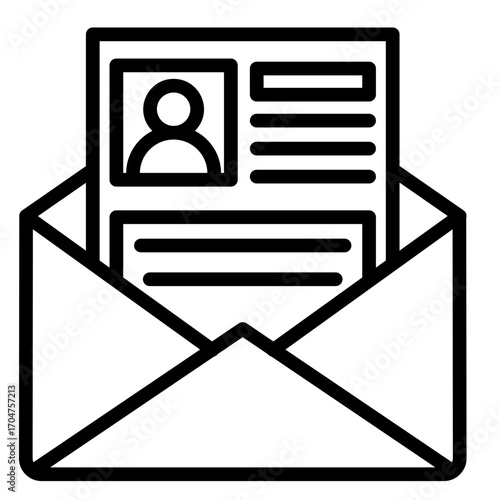 Envelope  Icon Element For Design	