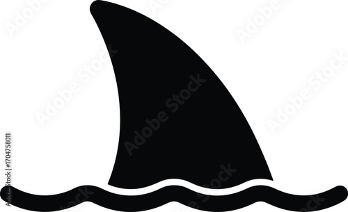 A sleek black vector silhouette, perfect for graphic design projects, icons, or abstract backgrounds. Clean lines and modern style for versatile use.