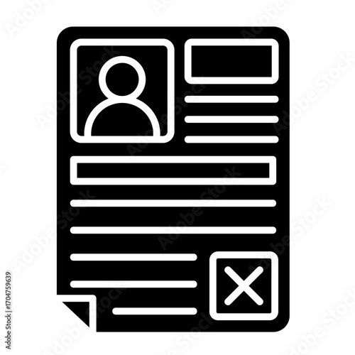 Rejected  Icon Element For Design	