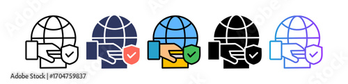 Secure Payment line icon