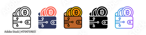 Crypto Wallet line icon