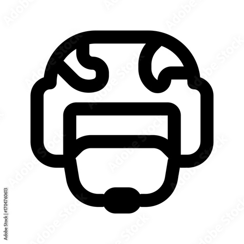 helmet line icon