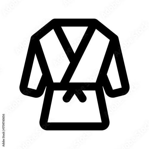 kimono line icon