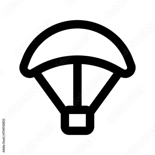 parachute line icon