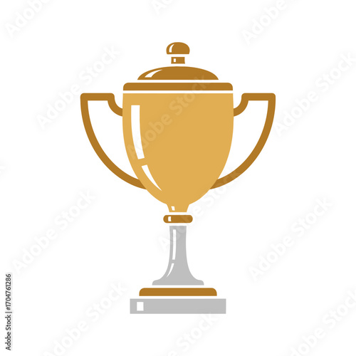 Golden Trophy Cup Symbolizing Victory and Achievement.