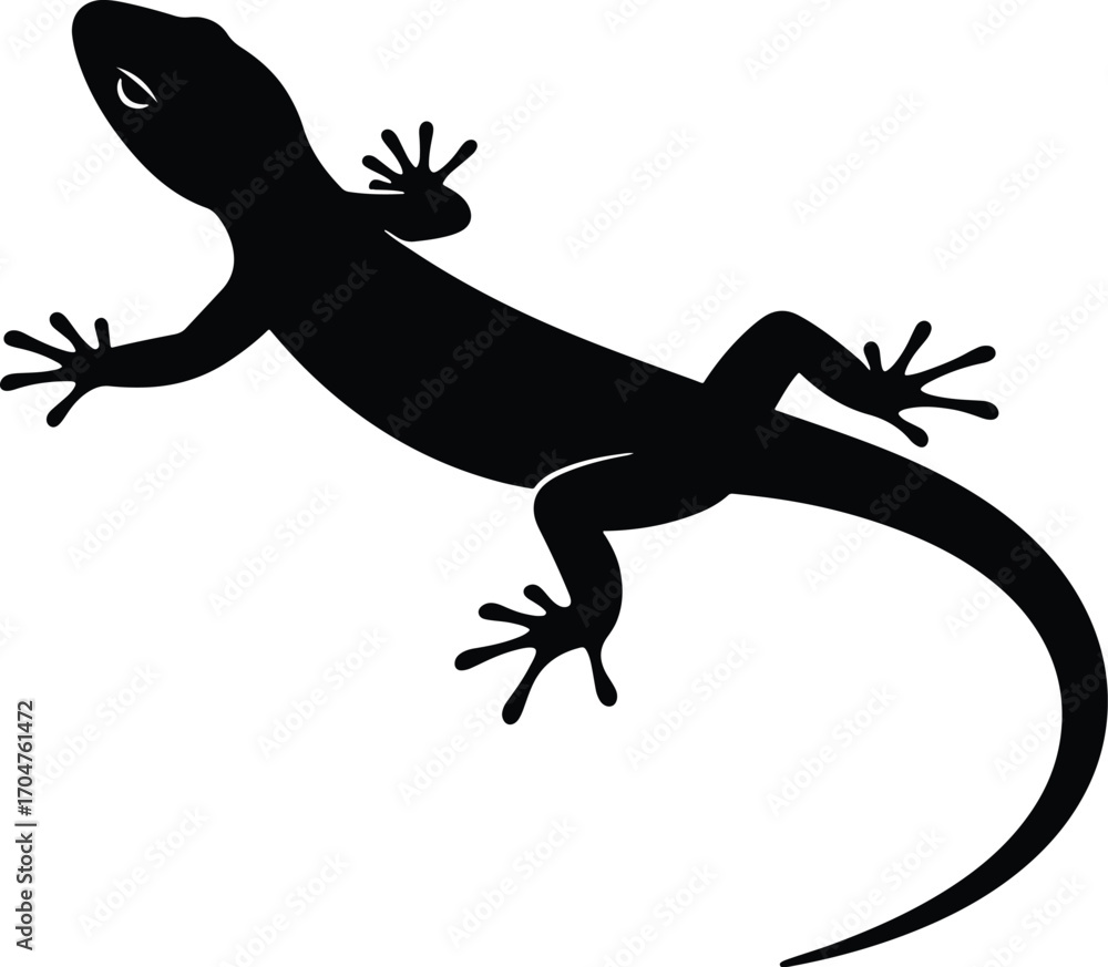 Naklejka premium Sleek black silhouette in a modern vector style, an adaptable graphic element ideal for diverse design projects and minimalist aesthetics.