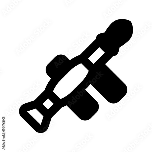 bazooka line icon