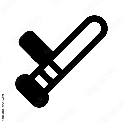 baton stick line icon