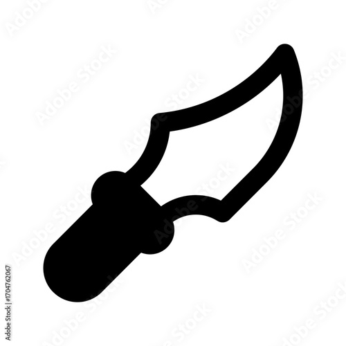 dagger line icon