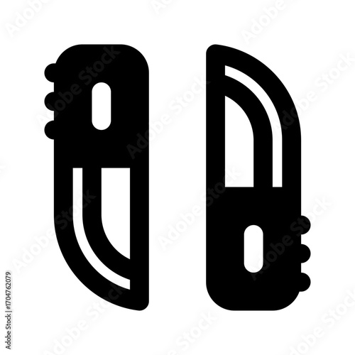 dagger line icon