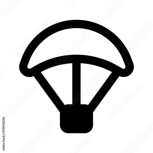 parachute line icon
