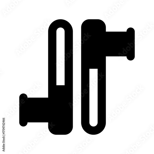 tonfa line icon