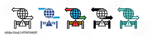 Trade Barrier multiple icon