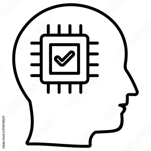 Intellect Outline Icon