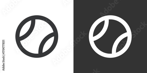 Ball icon. Solid glyph series icon
