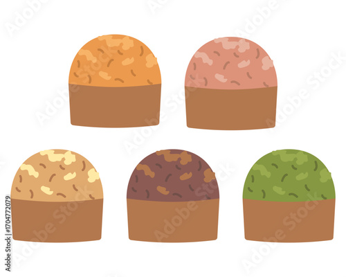 マフィンのイラストセット