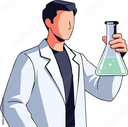 Scientist Holding Beaker Research Innovation and Discovery